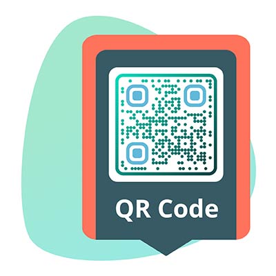 Código QR para negocio abierto en un smartphone