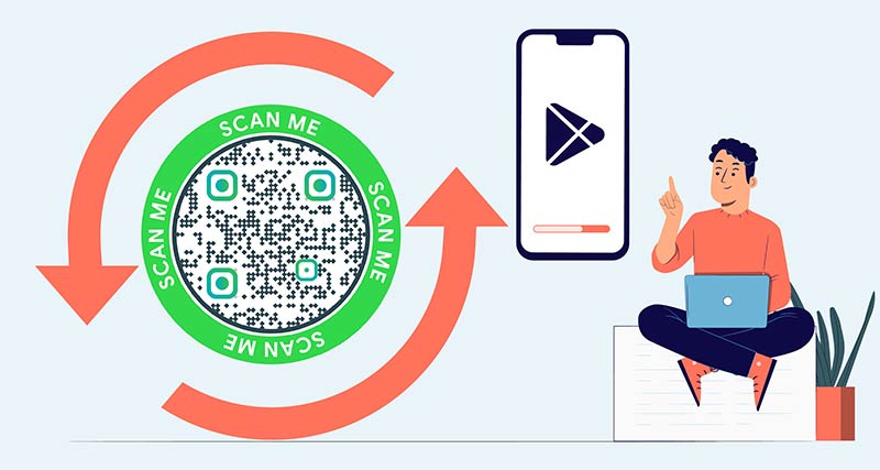 actualizar el código QR que lleva a Google Playstore