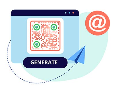 eelvaade Pagelooti e-posti QR-koodi generaatorist