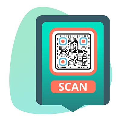 E-posti QR-kood telefonis