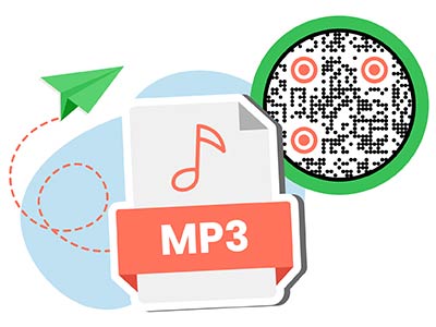 Utilizar el código QR de audio para compartir archivos mp3