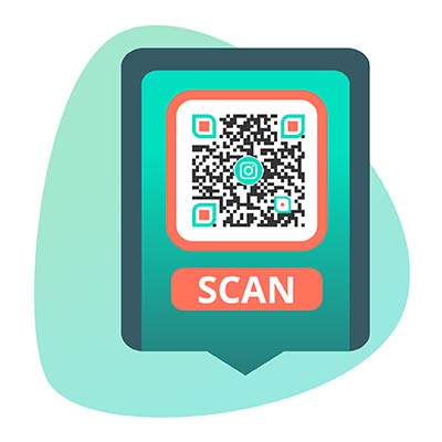 Código QR de Instagram abierto en la pantalla de un teléfono