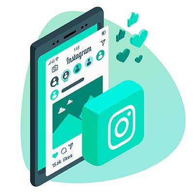 Vista previa del perfil de Instagram mostrada en un teléfono