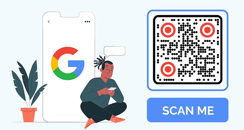 Código QR incorporado con una breve descripción