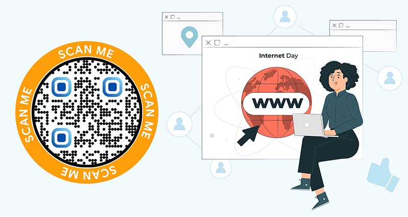 La vista previa de la herramienta generadora de códigos QR