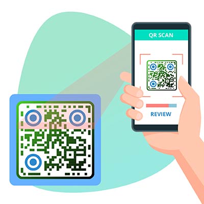 Herramienta generadora de códigos QR abierta con resumen de las principales funciones