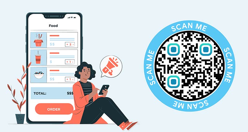 En el diseño del código QR del menú añade una descripción del código
