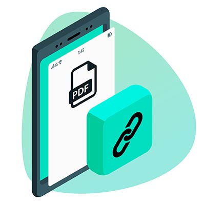 Código QR del menú abierto en un smartphone