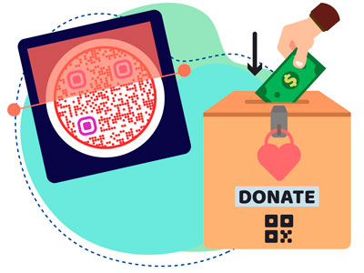 Personas interactuando con el código QR de Bitcoin al pasar junto a él
