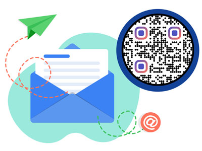 Compartir el código QR de LinkedIn en un correo electrónico de seguimiento de la revisión