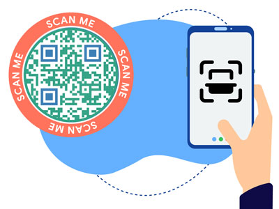 Código QR de LinkedIn impreso en un cartel pequeño