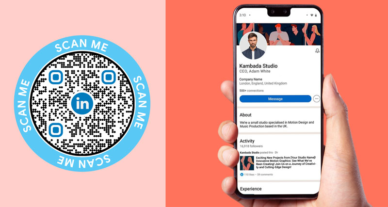 Un generador de códigos QR de LinkedIn ayuda a la gente a conectar sus perfiles de LinkedIn