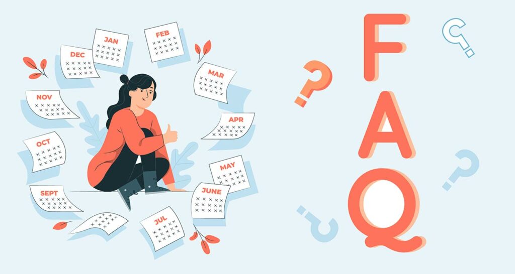 Sección FAQ con respuestas a las preguntas más frecuentes sobre la creación de Códigos QR para eventos