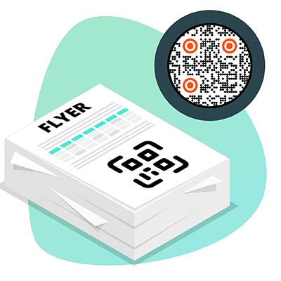 Código QR del evento en la página de inicio, vallas publicitarias, folletos, etc.