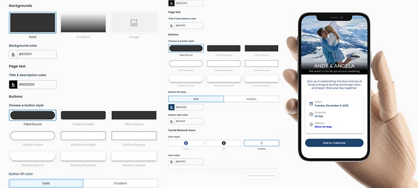 Adjusting the design of the QR Code in the tool