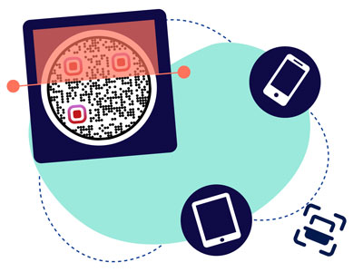 Google'i kalendri QR-koodi skaneerimine mitme erineva seadmega korraga