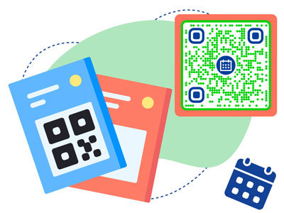 Google kalendri QR-kood ürituste reklaamimiseks kasutatavatel flaieritel