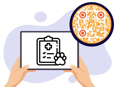 Koera QR-koodi sihtleht on täidetud teabega