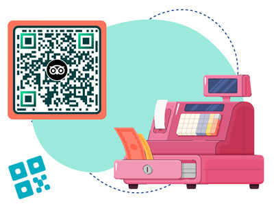 Tripadvisori QR-koodi trükkimine kassalauale