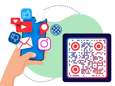 Osavõtu QR-koodil olev link sotsiaalmeediaplatvormile