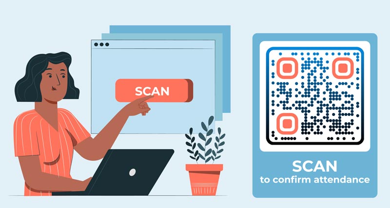 QR-koodi kujundusse lisage koodi kirjeldus