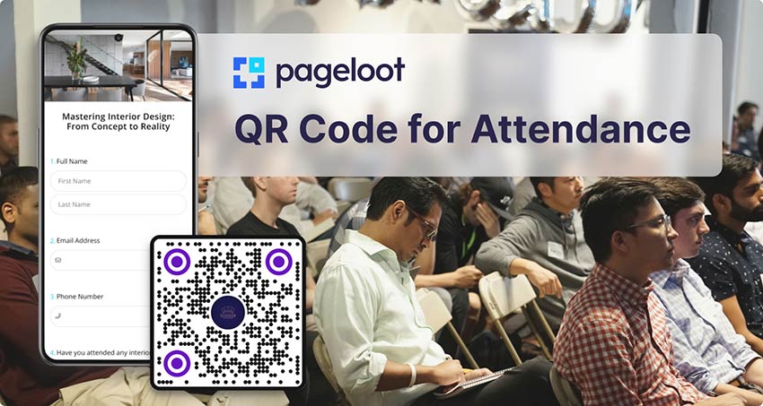 Click on the ‘save’ button to download the finished attendance QR code