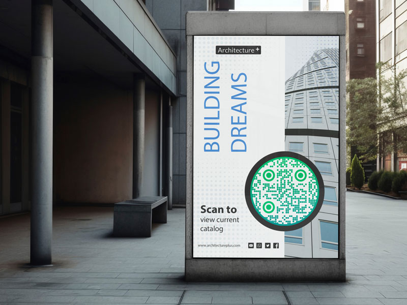 Agentes que incluyen el código QR inmobiliario en sus tarjetas de visita, rótulos y carteras en línea.