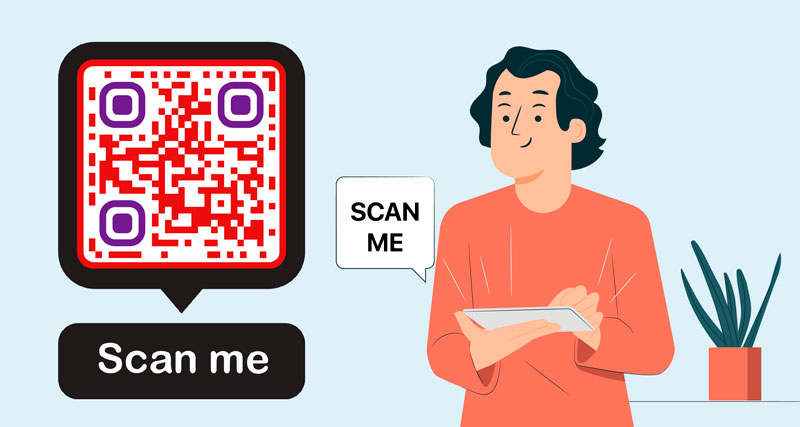 Código QR de Google Drive con llamada a la acción