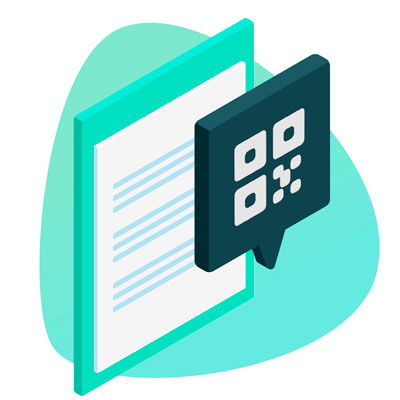 Compartir el código QR en un sitio web