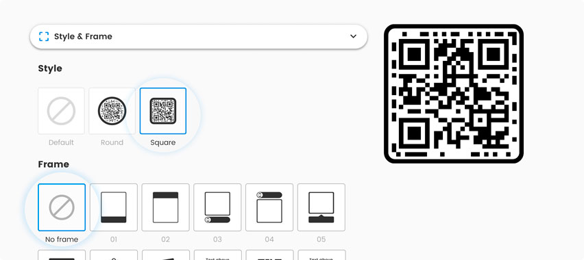 Designing the Word QR code in the generator tool