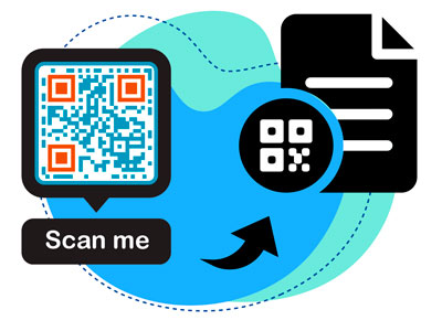 PNG QR-kood erinevatel materjalidel