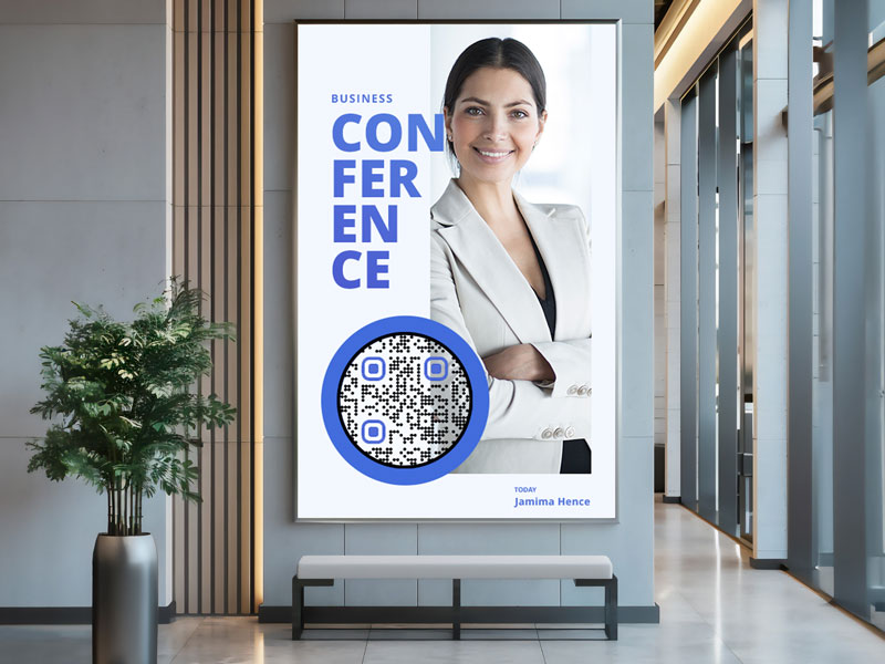 Posters with QR codes