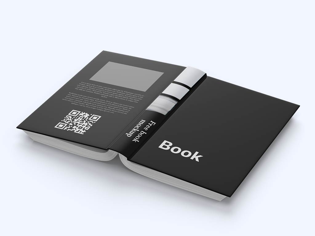 Código QR en un libro