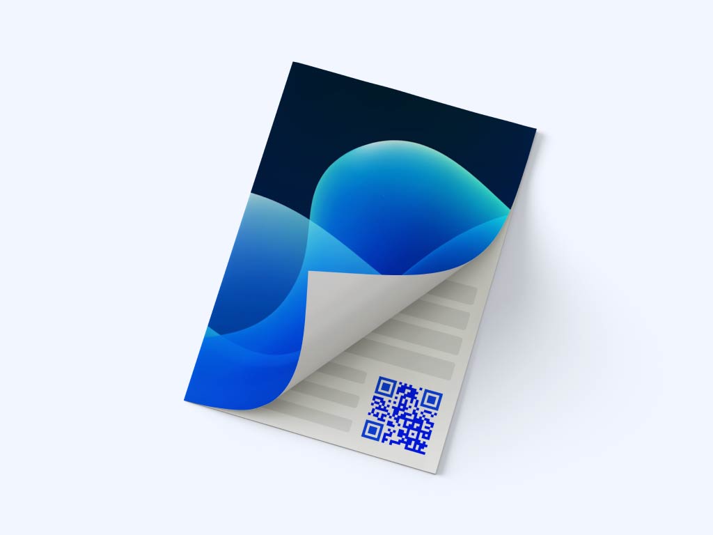 Código QR en una revista