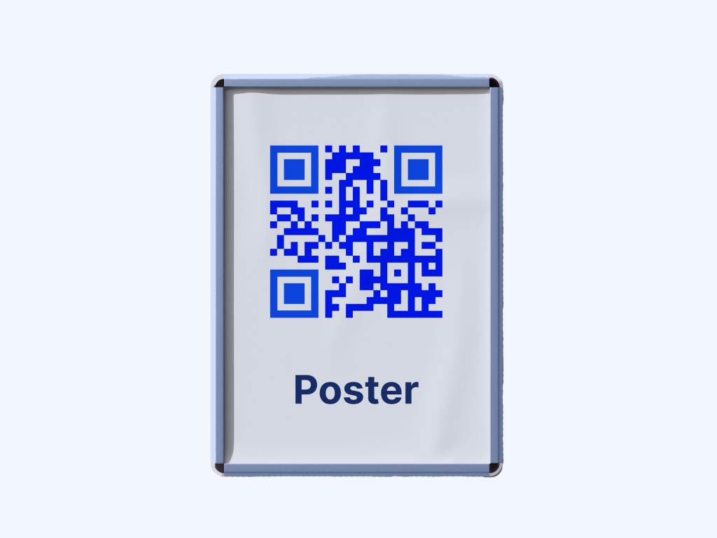 Código QR en un cartel