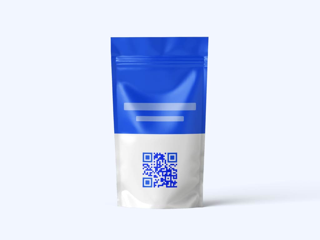 Código QR en el paquete de un producto